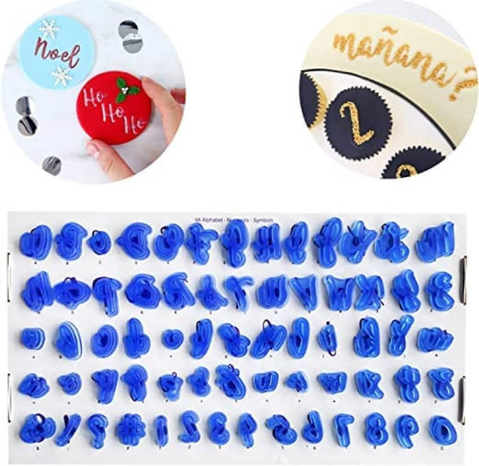 Alphabet uppercase/lowercase/number stamping set