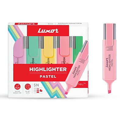 Luxor Pastel Highlighter Set of 5