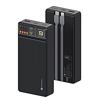 Portronics Luxcell B 20K – 20000mAh Power Bank, 22.5W Output (Black) offers high capacity and fast charging, perfect for on-the-go power needs. Sleek design and reliable performance.