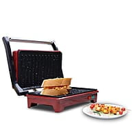 Wonderchef Sanjeev Kapoor Tandoor Mini Plus 700 Watt Crimson Edge Electric Contact Grill & Sandwich Maker
