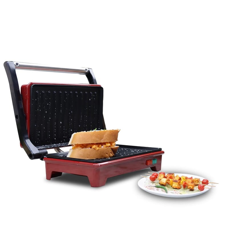 Wonderchef Sanjeev Kapoor Tandoor Mini Plus 700 Watt Crimson Edge Electric Contact Grill & Sandwich Maker