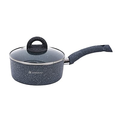 Wonderchef Granite Non-Stick Sauce Pan  Induction Bottom 3.5mm 18cm Non Stick Sauce Pan 1.8 litres