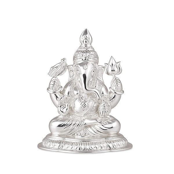 Silver Lord Ganesh vinayagar Idol