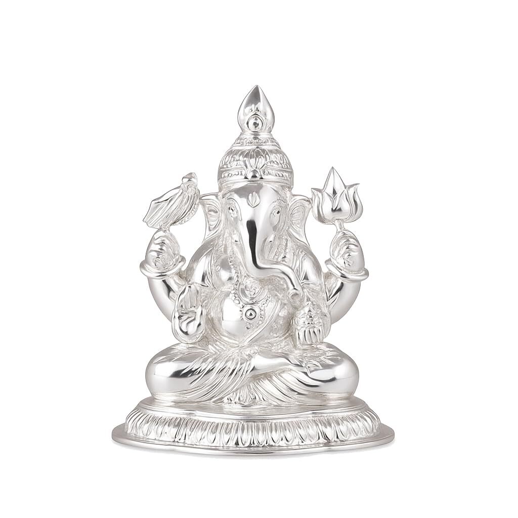 Silver Lord Ganesh vinayagar Idol