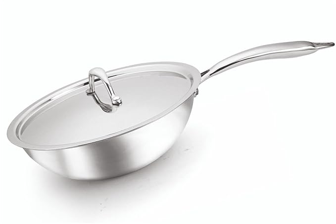 Signora Ware Artista Tri- Play Wok Pan With Lid 2200 ML (22 CM)