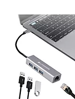 Ultraprolink UM0095 GigaHub USB-C with Ethernet & USB 3.0 X 3