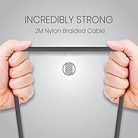 Portronics Konnect L Type-C Cable – 2M, 3A Fast Charge, durable design, perfect for quick data transfer and charging, compatible with various devices, ideal for home and office use.