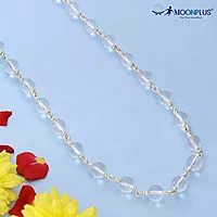 Pure Silver Sphatik mala Crystal Jaap Mala for Pooja