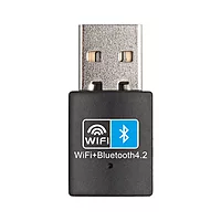 HAMMOK-RYAN USB Wi-Fi + Bluetooth Dongle provides fast internet and stable Bluetooth connections. Compact, user-friendly, ideal for laptops and desktops.