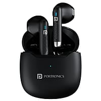Portronics Harmonics Twins S12 in Ear TWS Earbuds with Mic, 24H Playtime 13mm Dynamic Driver, Bluetooth 5.3v