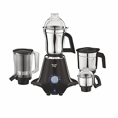 Preethi Taurus Plus MG-257 Mixer Grinder, 1000 Watt, Black 4 Jars - Super Extractor Juicer Jar