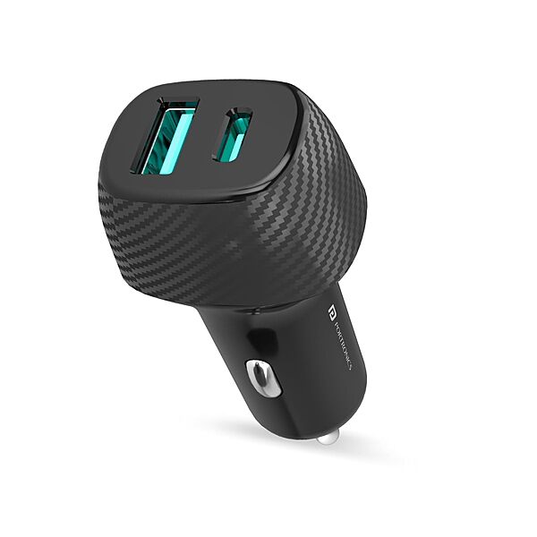Portronics Car Power 6 – 51W Fast Car Charger, Dual Port (Black) offers rapid charging for two devices simultaneously, ensuring you stay powered on the go. Compact design, perfect for travel.