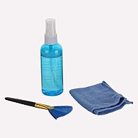 HAMMOK LENZA 3-in-1 Screen Cleaning Kit – Microfiber Cloth, Spray & Brush