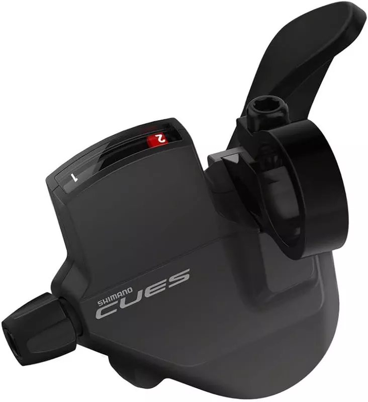 SHIFT LEVER, SL-U4000-L,CUES,LEFT,2-SPEED RAPIDFIRE PLUS MONO 1800MM INNER, W/OPTICAL GEAR DISPLAY, W/OTSP41 BLACK OUTER 600MM, IND. PACK