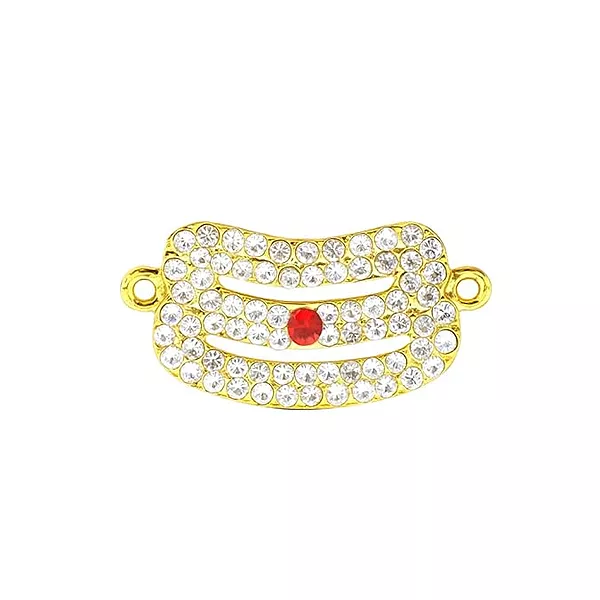 God Third Eye Vibuthi Pattai (Tripundra) – Stone Work Forehead Tilak Strap (Small)