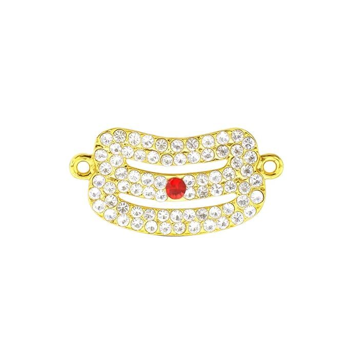 God Third Eye Vibuthi Pattai (Tripundra) – Stone Work Forehead Tilak Strap (Small)