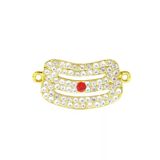 God Third Eye Vibuthi Pattai (Tripundra) – Stone Work Forehead Tilak Strap (Small)