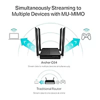 TP-Link Archer AC1200 MU-MIMO WiFi Router, C64