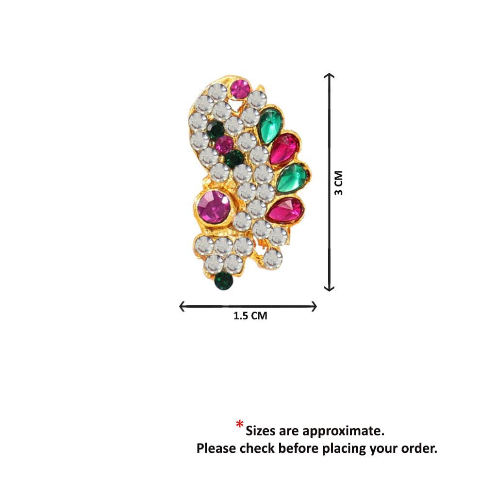 God Ornament Multi-stone bindi/thilagam/Pottu