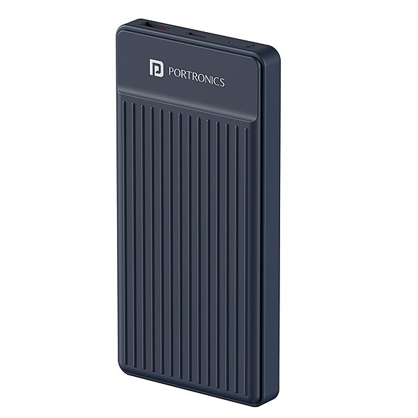 POR 2250 Luxcell B 12 10K Power Bank – 10000mAh | 12W Charging | USB & Type-C Input & Output | Black