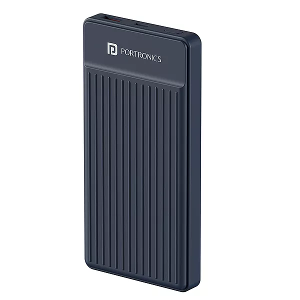 POR 2250 Luxcell B 12 10K Power Bank – 10000mAh | 12W Charging | USB & Type-C Input & Output | Black