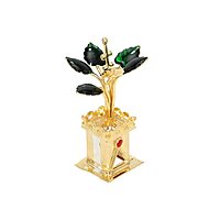 Silver Tulasi Madam / Tulsi Plant (Gold Plated)