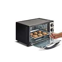 Borosil Pro 19 Liters Oven Toaster & Griller, Motorised Rotisserie, Stay-on Function, 5 Heating Modes, Black