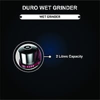 Crompton Greaves Duro 2-L Wet Grinder with Motor Vent-X Technology 1 Jar with Coconut Scrapper and Atta Kneader Accessories