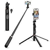 Portronics LumiStick PRO – Quadpod + Stick with Mount for Mobile & Camera | Remote | Black