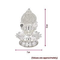 Silver Lotus Kamatchi Diya