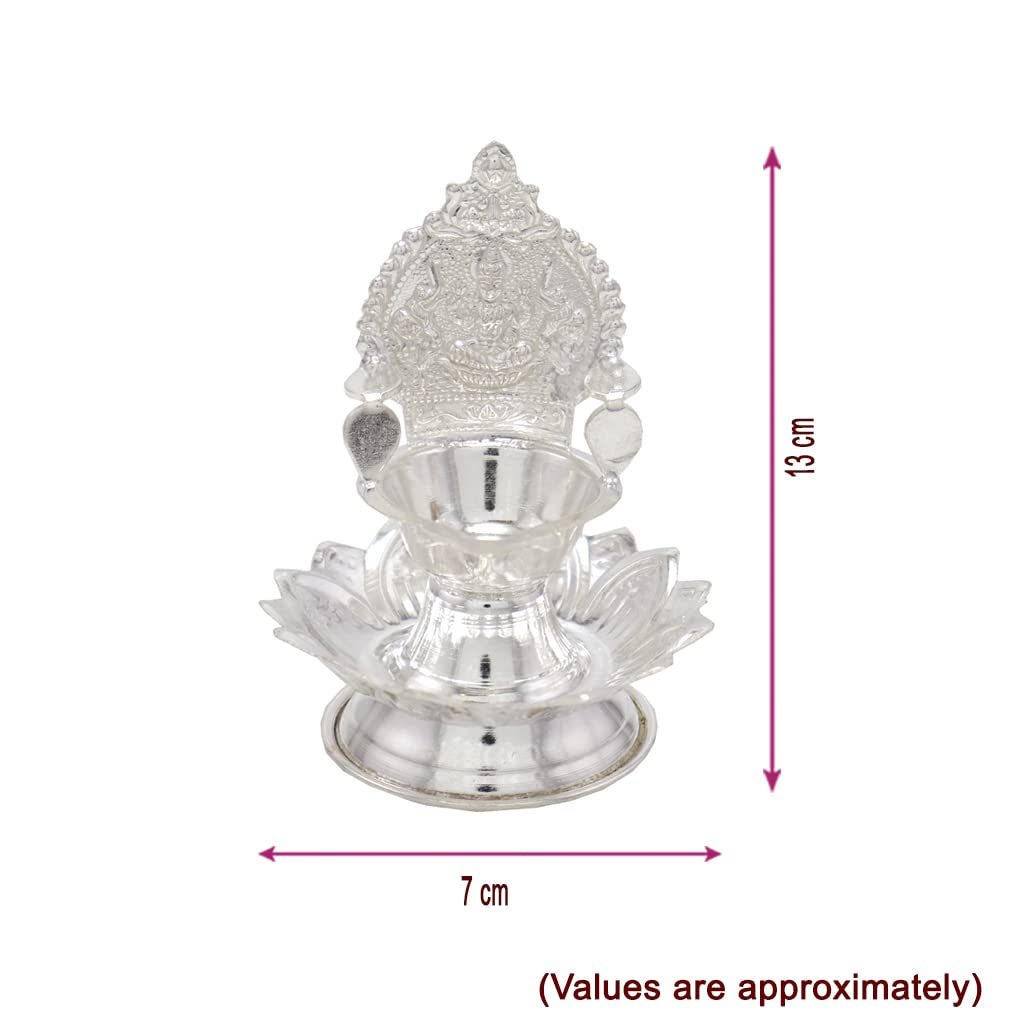 Silver Lotus Kamatchi Diya