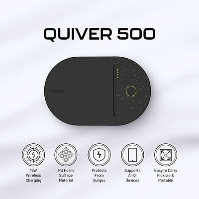 Archer Tech Lab Quiver 500 Gaming Mousepad, 15W Wireless Charging Archer Tech Lab Quiver 500 Gaming Mousepad, 15W Wireless Charging