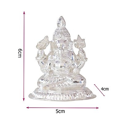 Silver Lord Ganesh vinayagar Idol