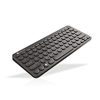 Portronics Bubble Multimedia Wireless Keyboard 2.4 GHz & Bluetooth 5.0 Connectivity, Noiseless Experience,