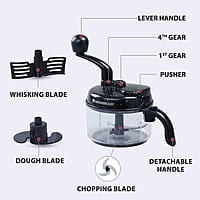 Wonderchef Smart Turbo Chopper 3-In-1 Chop  Mince  Whip