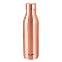 MILTON Copper Charge 750 Water Bottle, 770 ml Lacquer Coating, Curved bottle