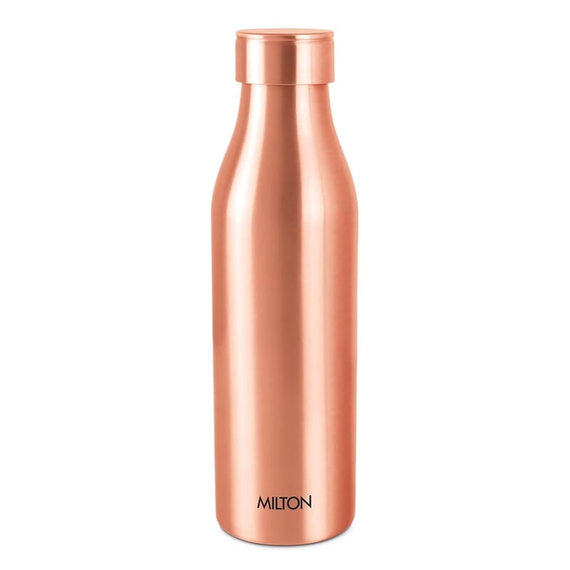 MILTON Copper Charge 750 Water Bottle, 770 ml Lacquer Coating, Curved bottle