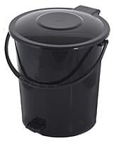 Multicolour Plastic Dustbin Garbage Bin with  10 Liters Pedal
