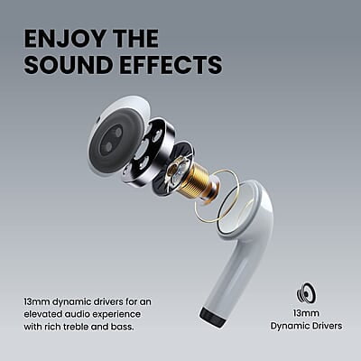 Portronics Harmonics Twins S4 Wireless Earbuds White Portronics Harmonics Twins S4 Wireless Earbuds White