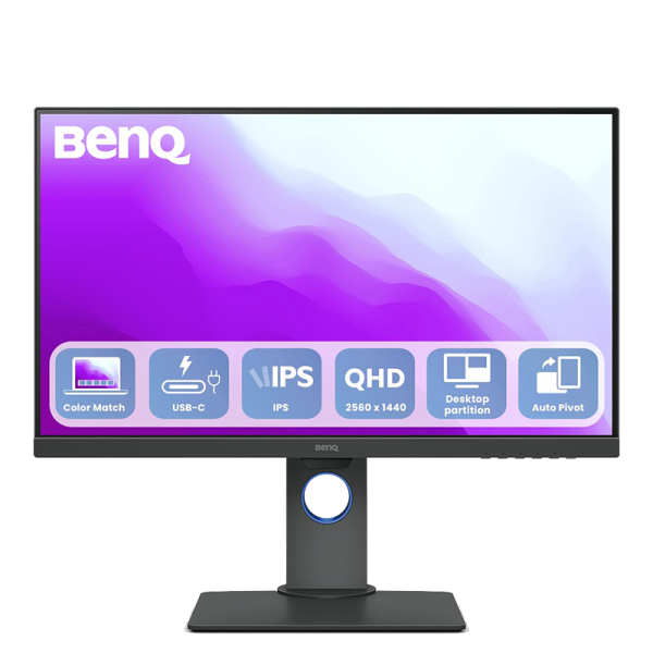 BenQ 27" 2K QHD Designer Monitor, 60Hz IPS Panel, PD2705Q