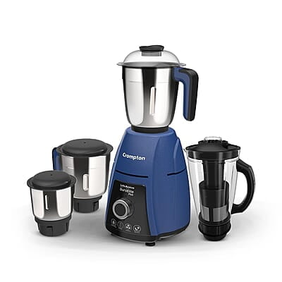 Crompton DuroElite Plus 800 W Mixer Grinder with 4 Jars (3 Stainless Steel Jars+ 1.5L Juicer Jar with Fruit Filter)