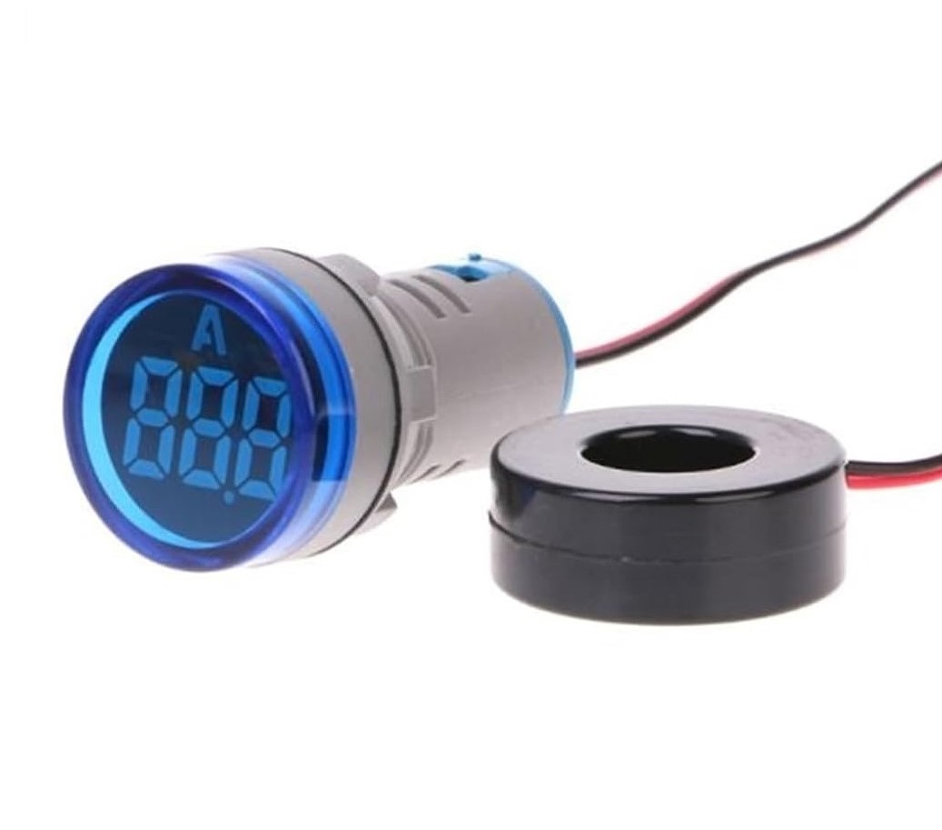 Smidnya Blue AC Ammeter 0–100A Round Panel Type – Buy Online in Pune at Smidmart