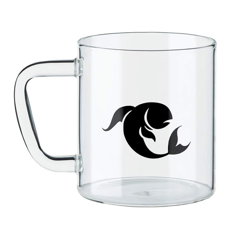 Borosil Glass Mug - 1 Piece, Pisces Transparent, 305ml