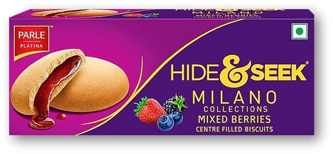 PARLE HIDE AND SEEK MILANO MIXED BERRIES 60GM