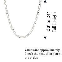 Sterling Silver Men's Figaro Chain