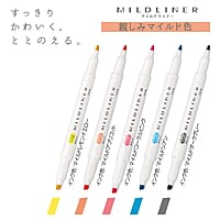 ZEBRA MILDLINER 5 FRIENDLY COLOR SET ZEBRA MILDLINER 5 FRIENDLY COLOR SET