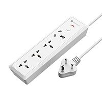 Portronics Power Plate 17 – 4 Sockets, 3840W, 3M Cord, Surge Protection, Compact Design, Ideal for Home & Office, Overload Protection, Durable Build, Convenient Power Solution for Devices.