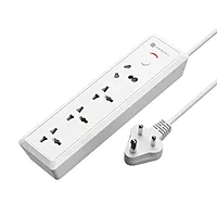 Portronics Power Plate 17 – 4 Sockets, 3840W, 3M Cord, Surge Protection, Compact Design, Ideal for Home & Office, Overload Protection, Durable Build, Convenient Power Solution for Devices.