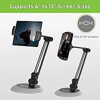 Ultraprolink UM1085BLK Heavy Duty Table Top Stand For Tablets & Phones (Black)