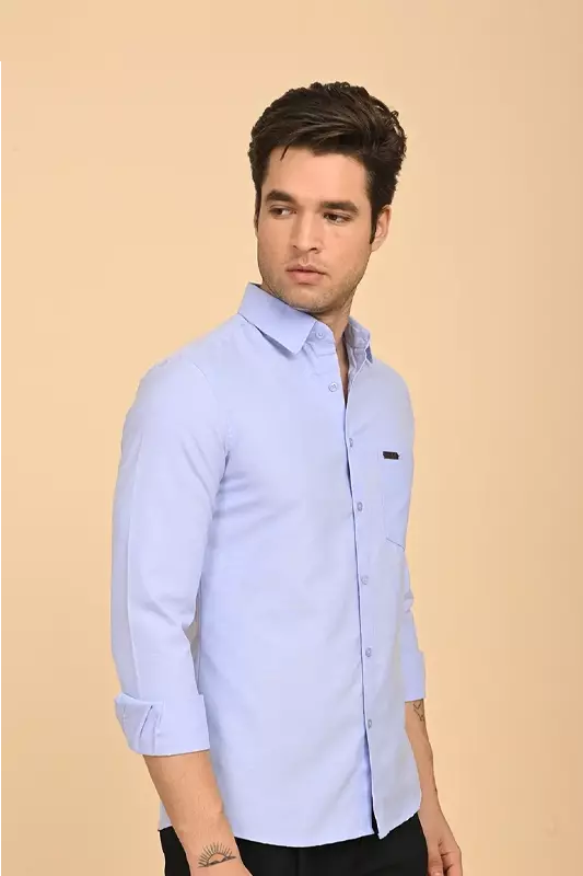Men's Formal Shirt - Blue